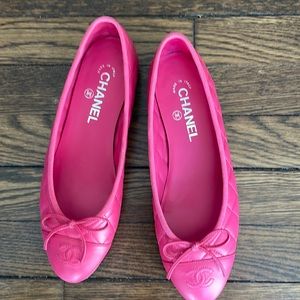 CHANEL Quilted Ballet Flats